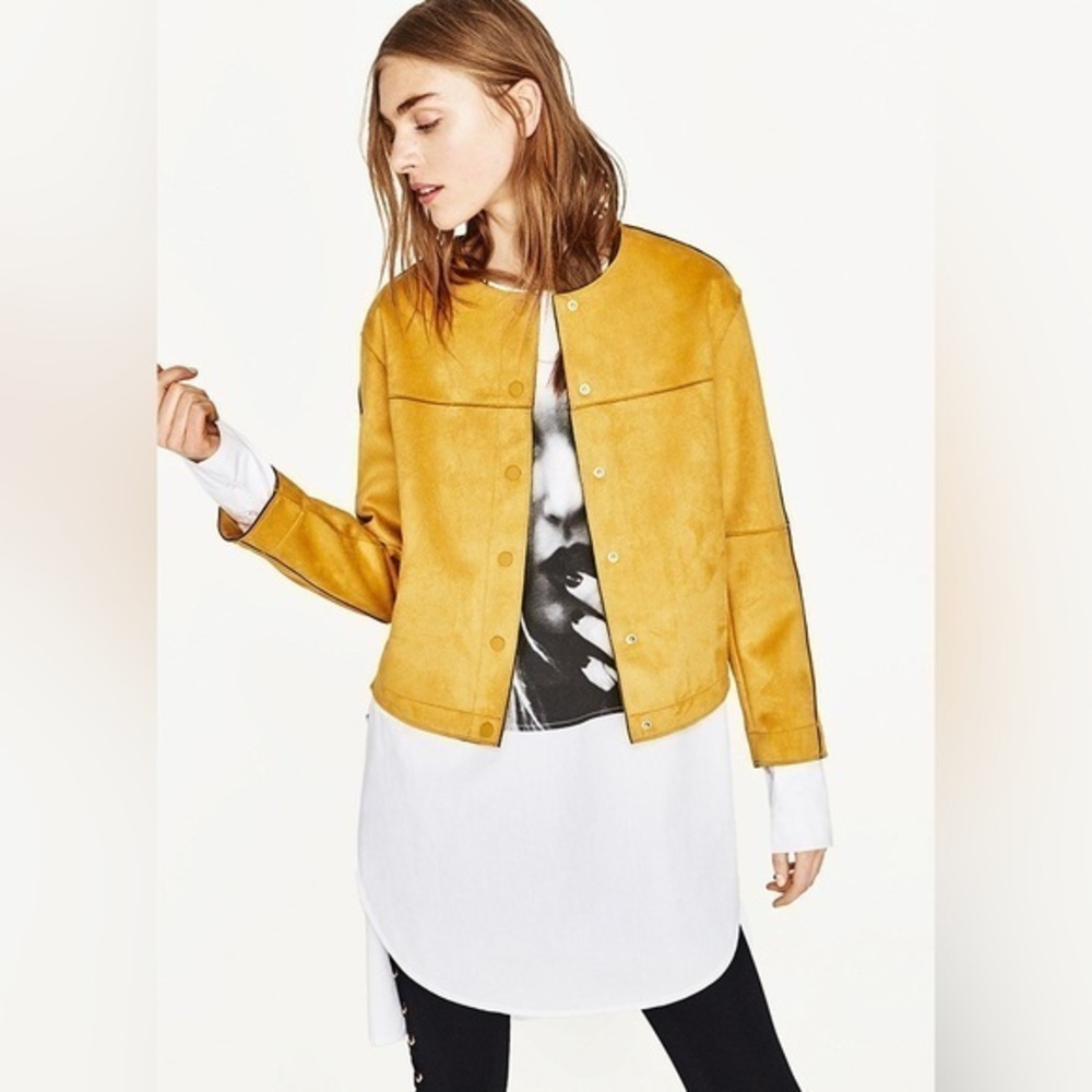 Zara Faux Suede Jacket